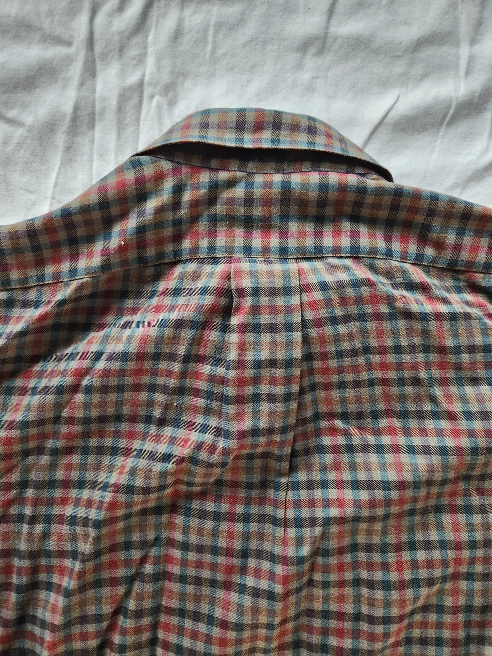 J.CREW Men's Plaid Flannel Button-Up Long Sleeve Point Collar Pockets Size M